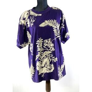 Gene‎ Ewing Bis Womens Top M Vintage Beaded Embroidered Cottagecore Boho